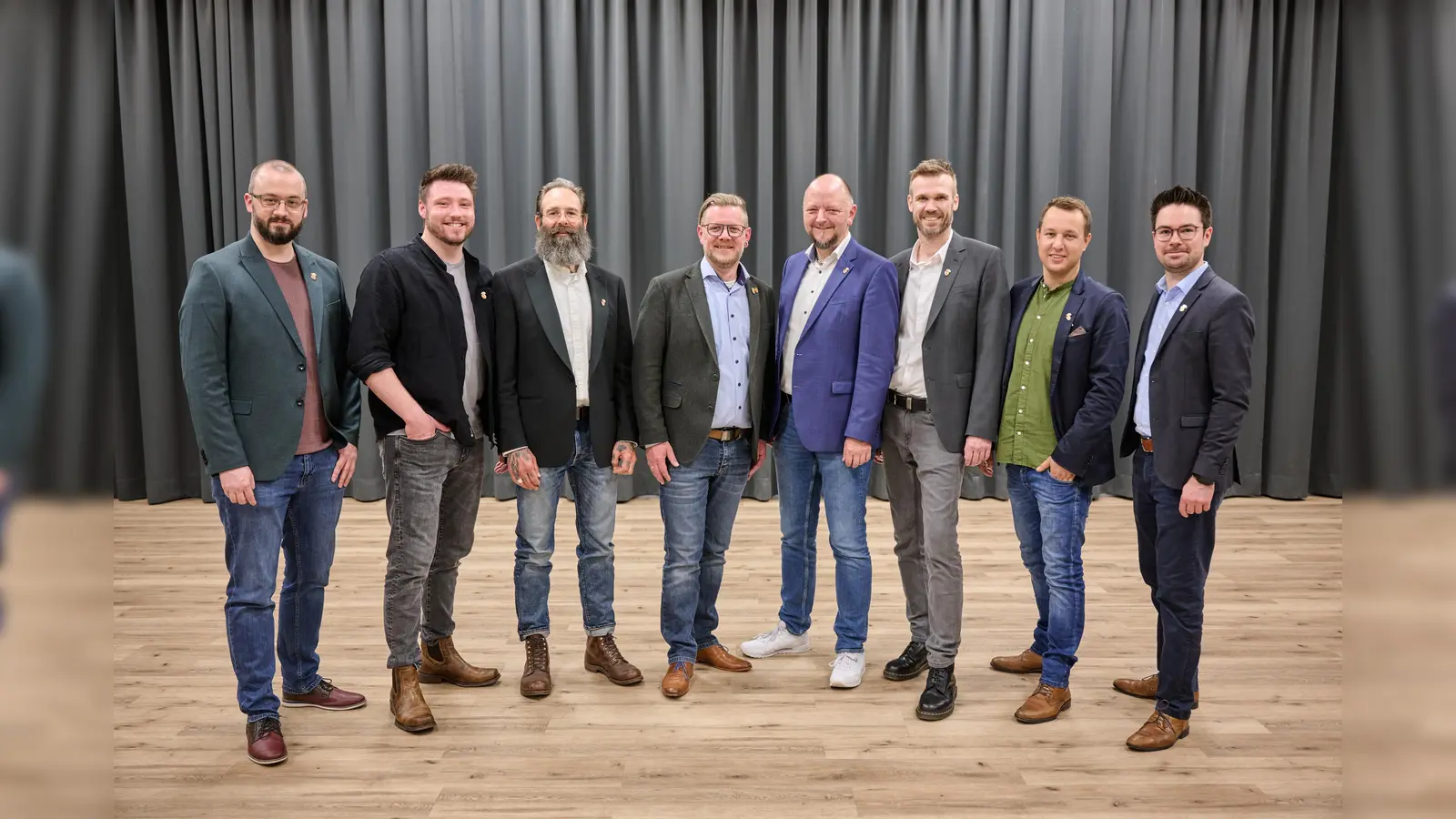 Marc Schriegel, Phil Wiedeking, Andre Evers, Axel Remmert-Bobe, Thomas Göke, Axel Knoke, Michel Peine und Pascal Lotzin. (Foto: privat)