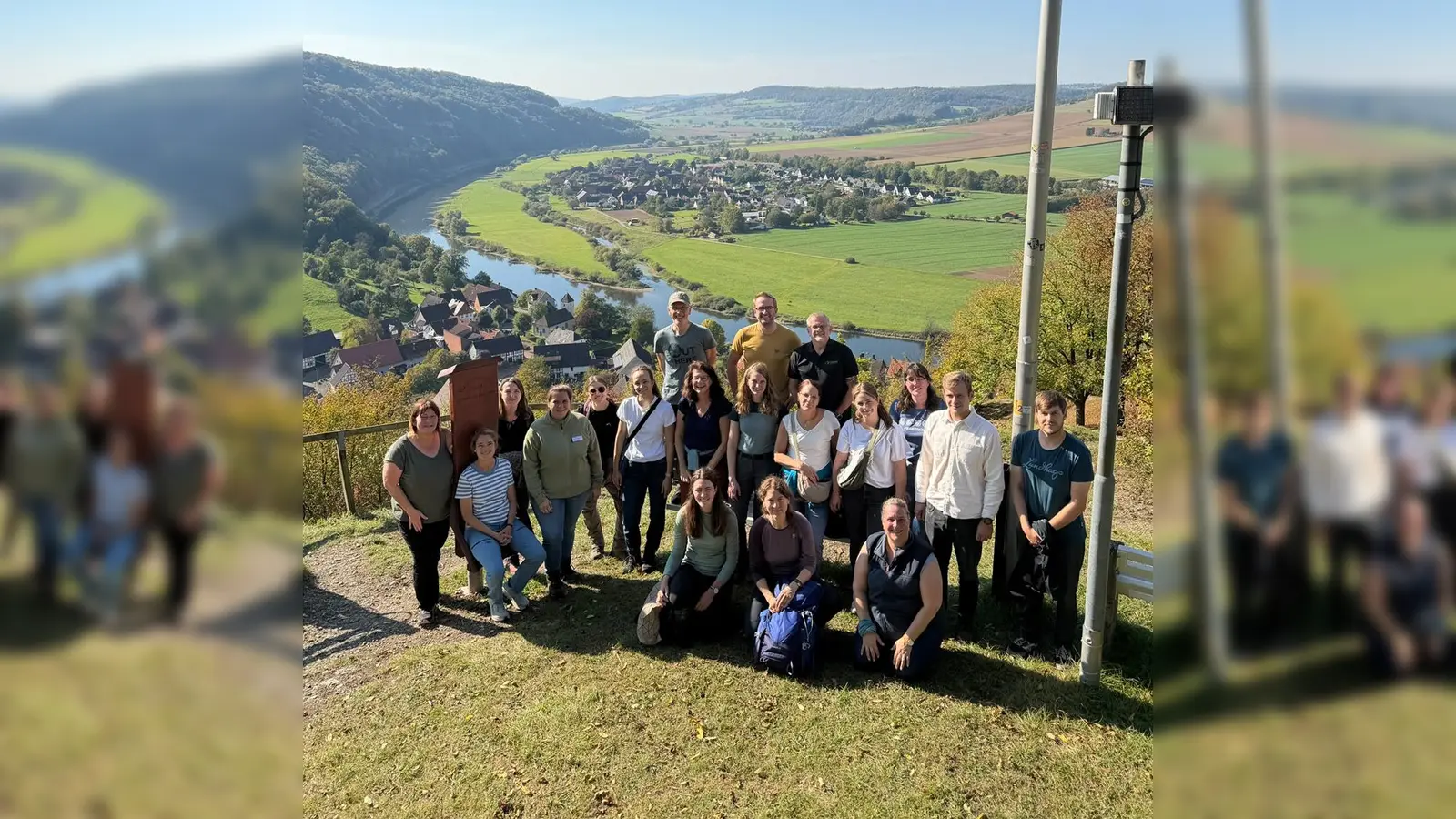 Gruppenbild bei bestem Wanderwetter in der Rühler Schweiz. (Foto: SVR)