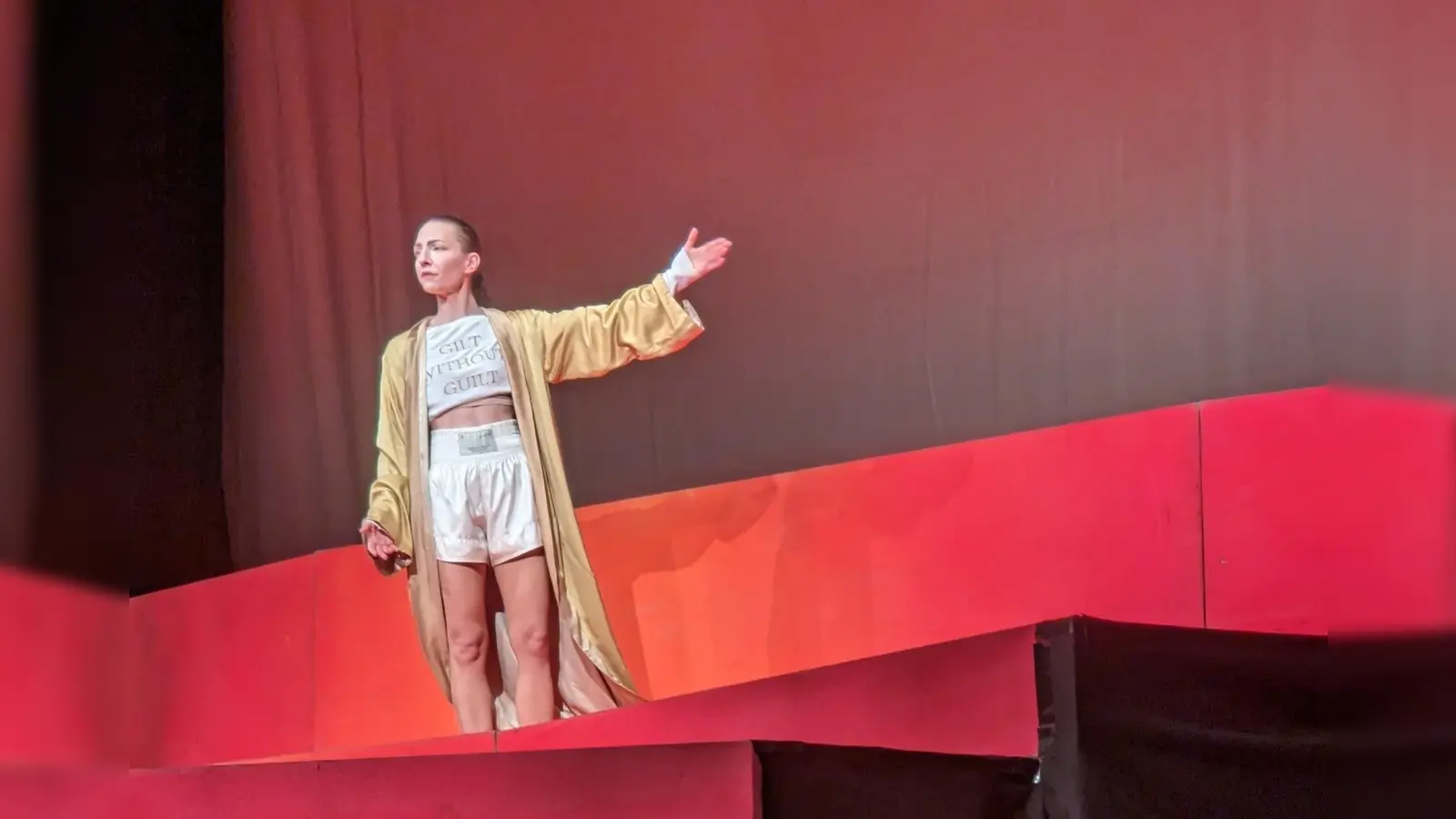 Grandios verkörperte Katharina Schüttler die Staranwältin in dem Solostück.  (Foto: Kulturgemeinschaft)