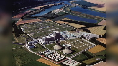 Das Würgasser Kraftwerksgelände vor dem Rückbau (1992).  (Foto: Eon)
