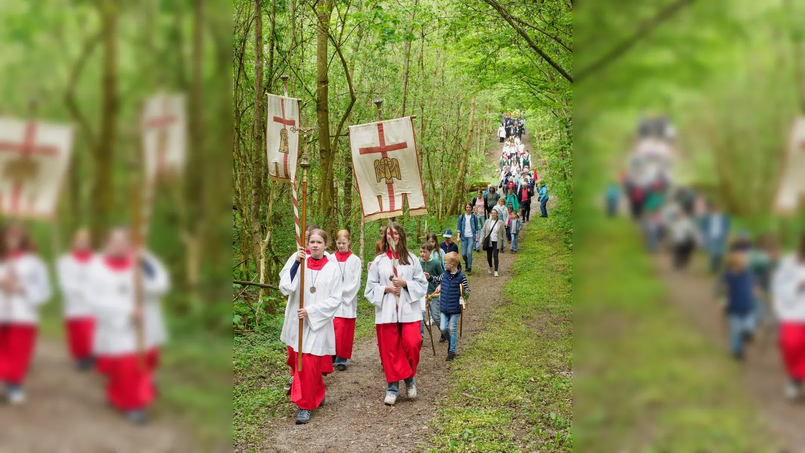 Die Lobeprozession – eine lebendige Tradition in Borgholz am 12. September. (Foto: Christian Riefling)