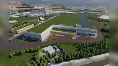 Eine Computeranimation des geplanten Logistikzentrums. (Foto: BGZ)