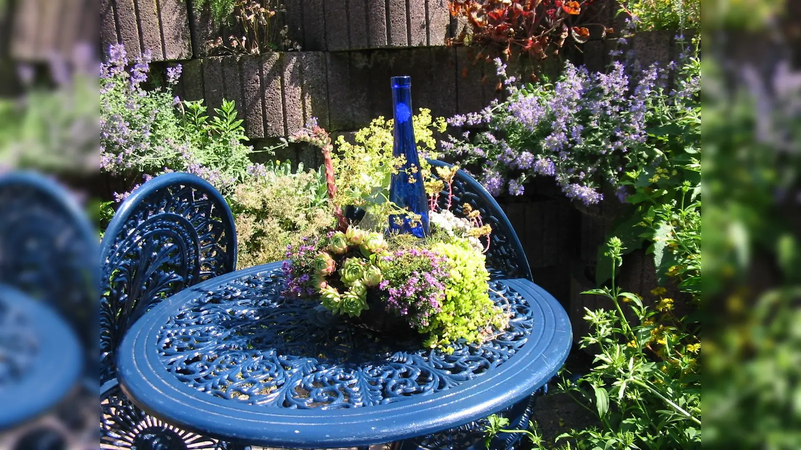 Stimmige Dekoration macht auch einen kleinen Garten zum Hingucker.  (Foto: Barbara Siebrecht)