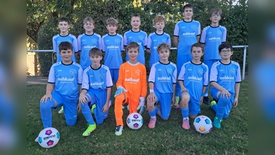 Die D-Jugend der JSG Heiligenberg mit den neuen Trikots. (Foto: privat)