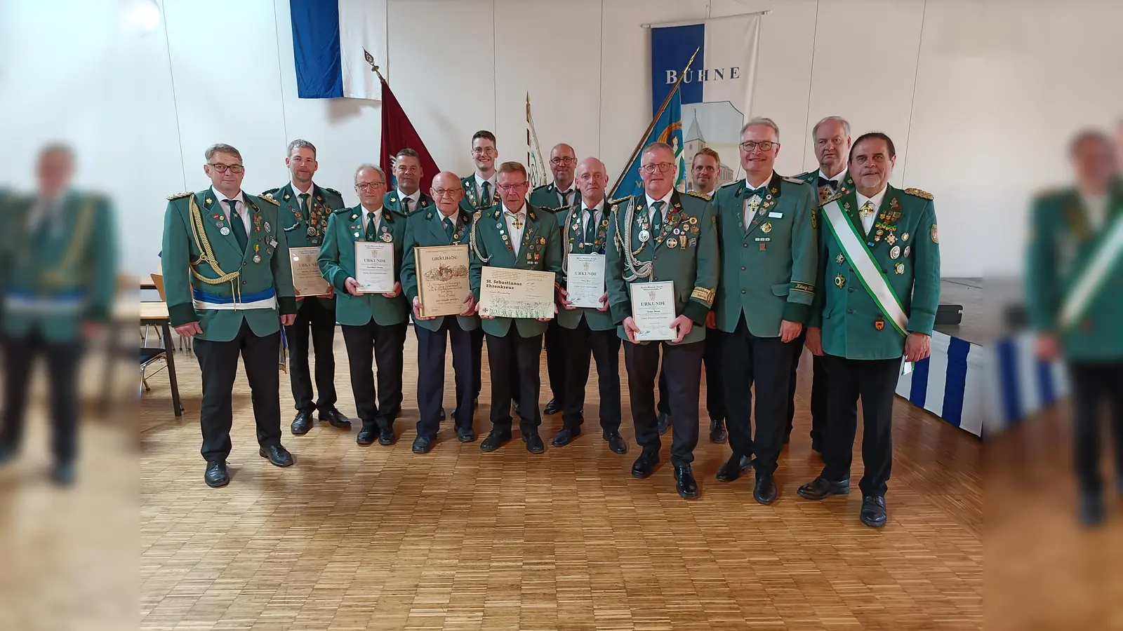 Ehrungen beim Schützenfest. (Foto: privat)
