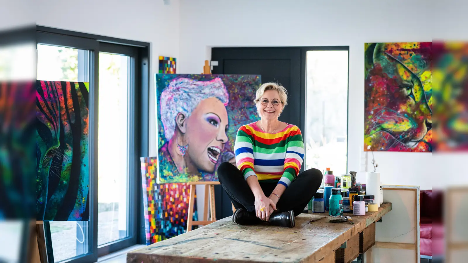 Christine Eickert in ihrem Weseratelier. (Foto: privat)