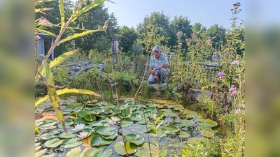 Ralf Haffke hat im Archäologiepark Höxter einen Naturgarten mit Teich angelegt. Wie naturnahes Gärtnern funktioniert, erklärt er ab Mai in einer Reihe von Kursen und Vorträgen. (Foto: Huxarium Gartenpark Höxter)