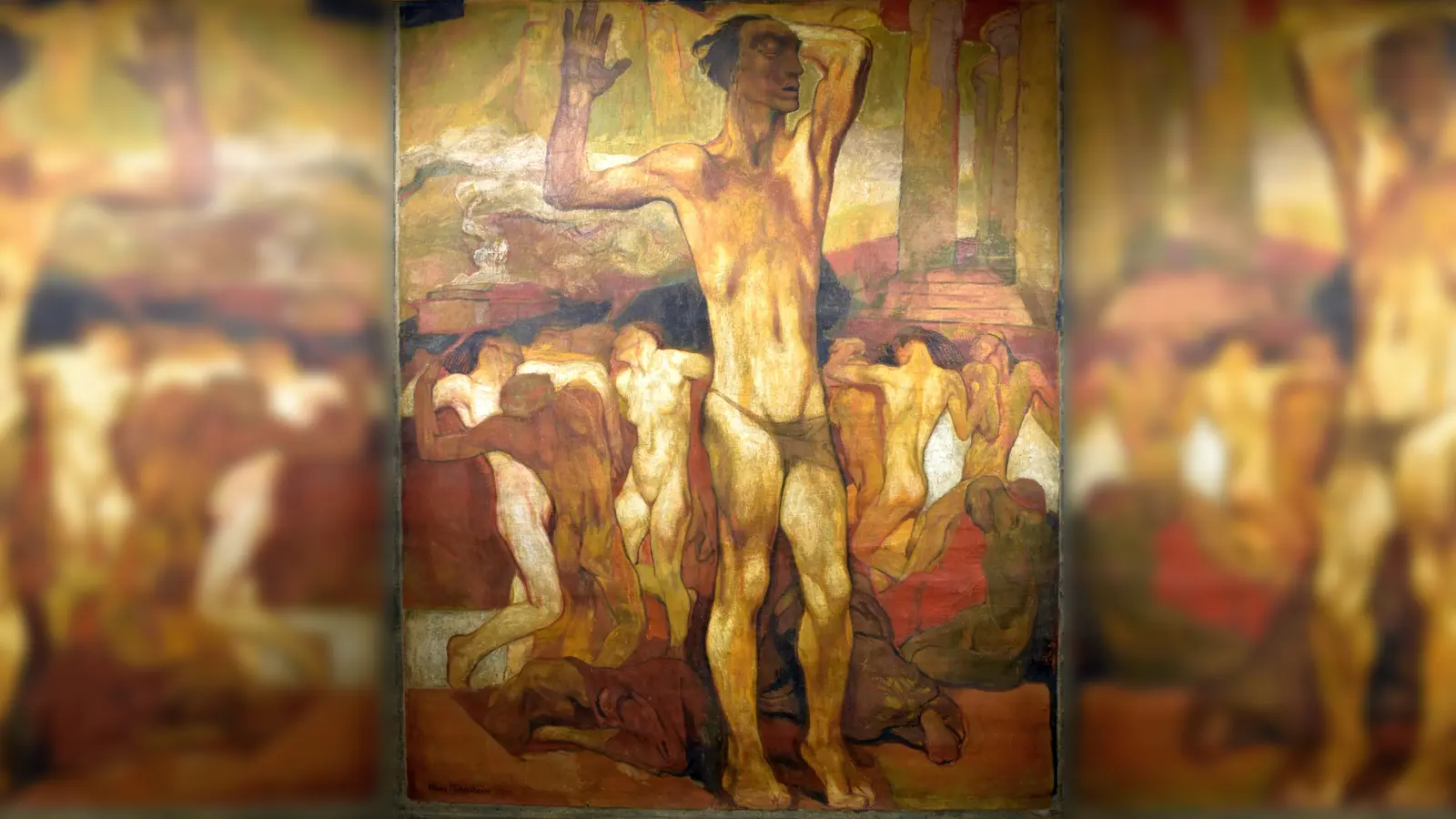 Eines der ausgestellten Werke, „Jeremias der Zeitlose“. (Foto: Stadt Warburg)