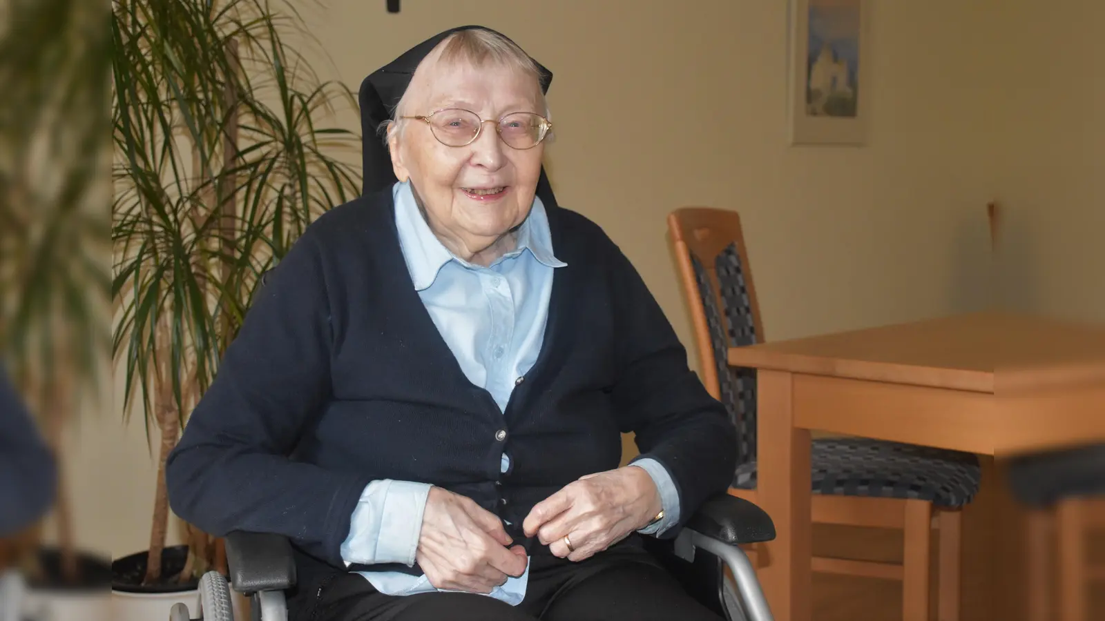 Schwester Cäcilia freut sich auf ihren Festtag. (Foto: Barbara Siebrecht)