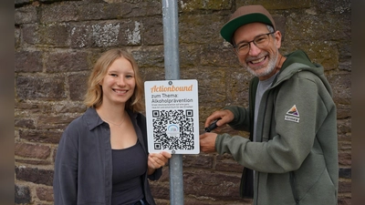Alina Niemeyer von der Kreisjugendpflege und Thomas Weßler vom Jugendzentrum.  (Foto: privat)