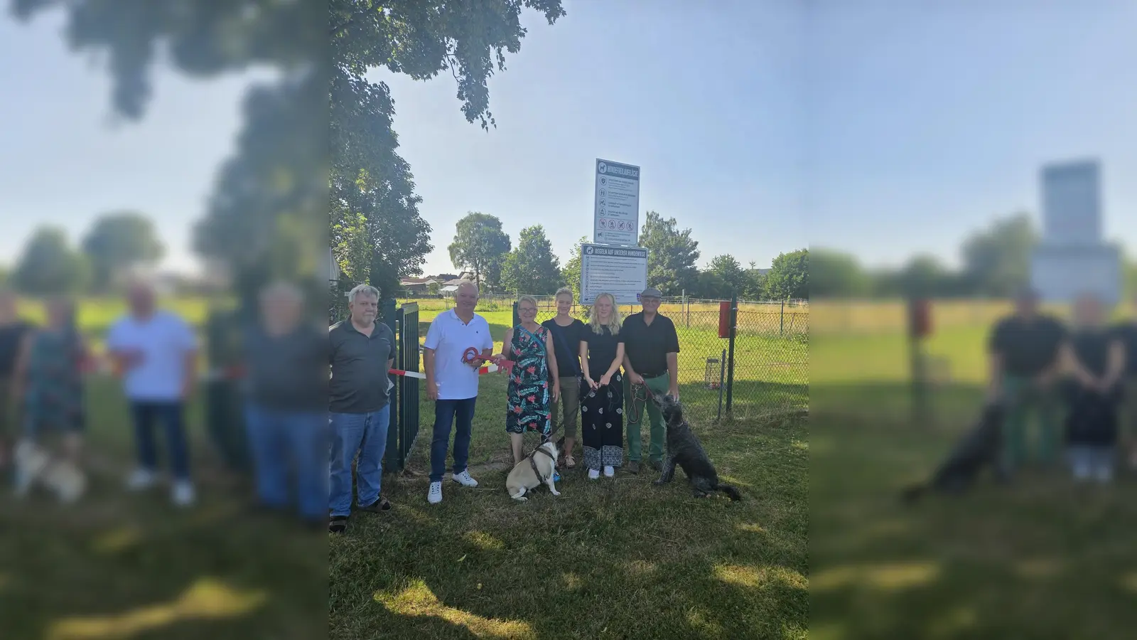 Die Hundewiese wurde eröffnet. (Foto: privat)