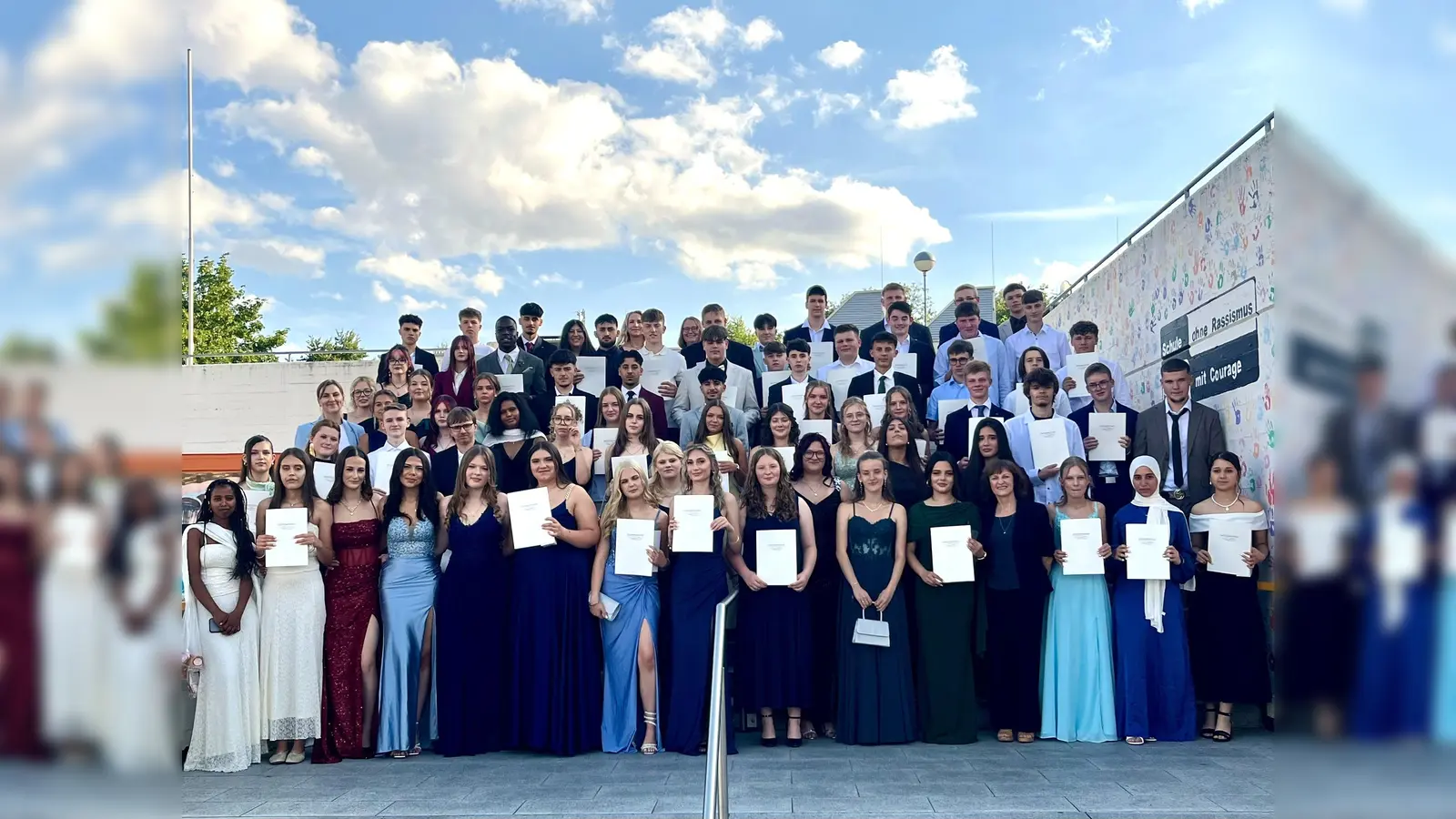 Die Absolventinnen und Absolventen der vier 10 Klassen.  (Foto: Sekundarschule)