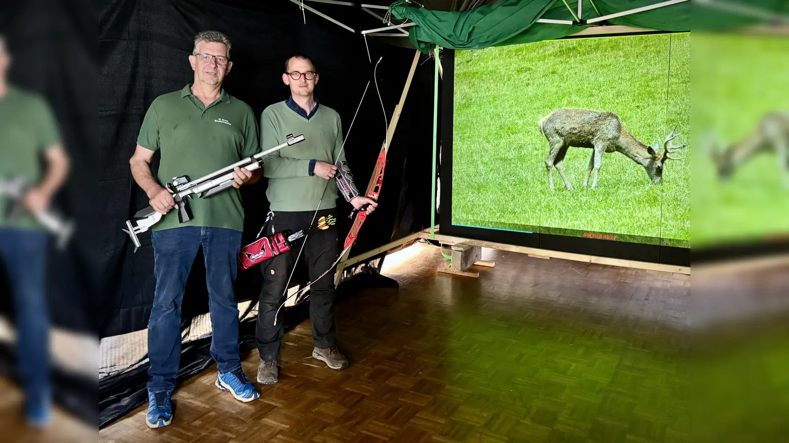 Martin Ernst (links, Brudermeister Schützenverein) und Michael Brakhane (rechts, 2. Vorsitzender SSV Willebadessen). (Foto: privat)