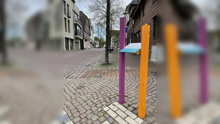 Die frisch lackierten Duft-Stelen beleben das Stadtbild. (Foto: privat)