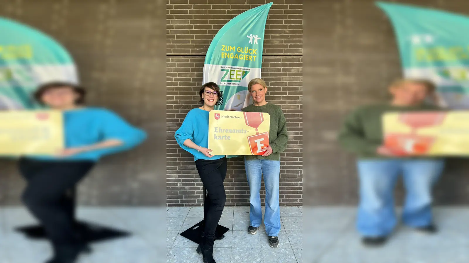 V.l.: Anja Kurth (ZEE) und Stefanie Pöhler (Aktionsteam Ehrenamt des ZEE). (Foto: ZEE)