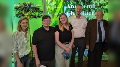 V.l.: Dominique Bonneau-Kaunath (Sensoria), Cole Andrew Barritt, Emma Grace Steude, Andreas Steude und Heinrich Erich Steude. (Foto: privat)