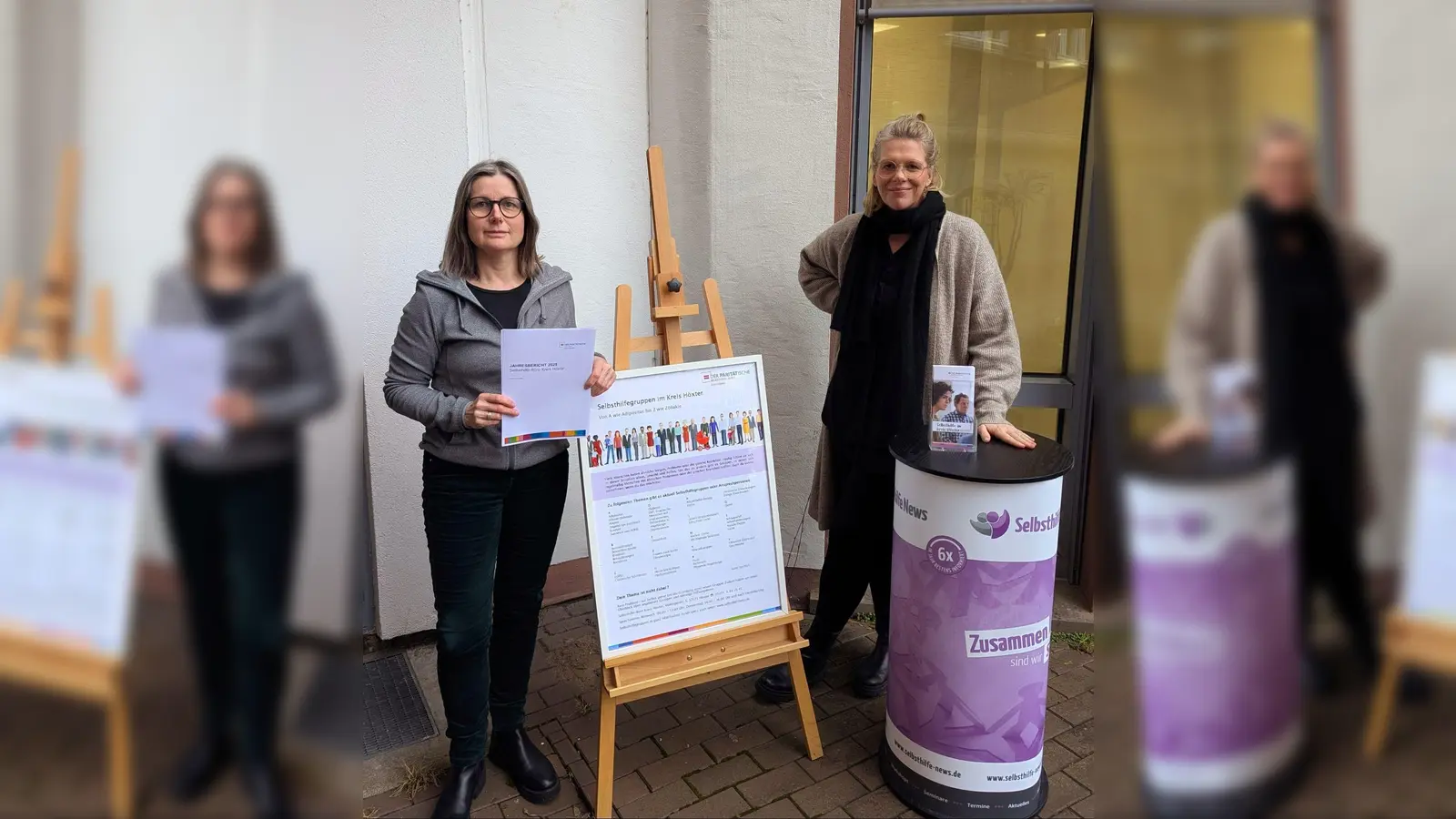 Cornelia Pätzold und Kathrn Groppe vom Selbsthilfebüro Höxter. (Foto: privat)