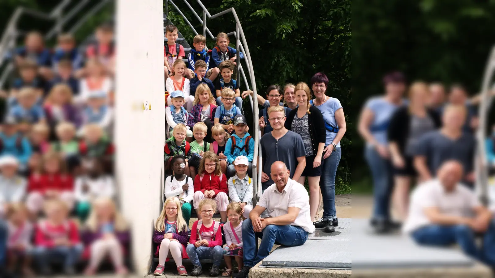Besuch des Kindergartens Amelunxen in der Kläranlage Ottbergen. (Foto: Foto: Dolle)