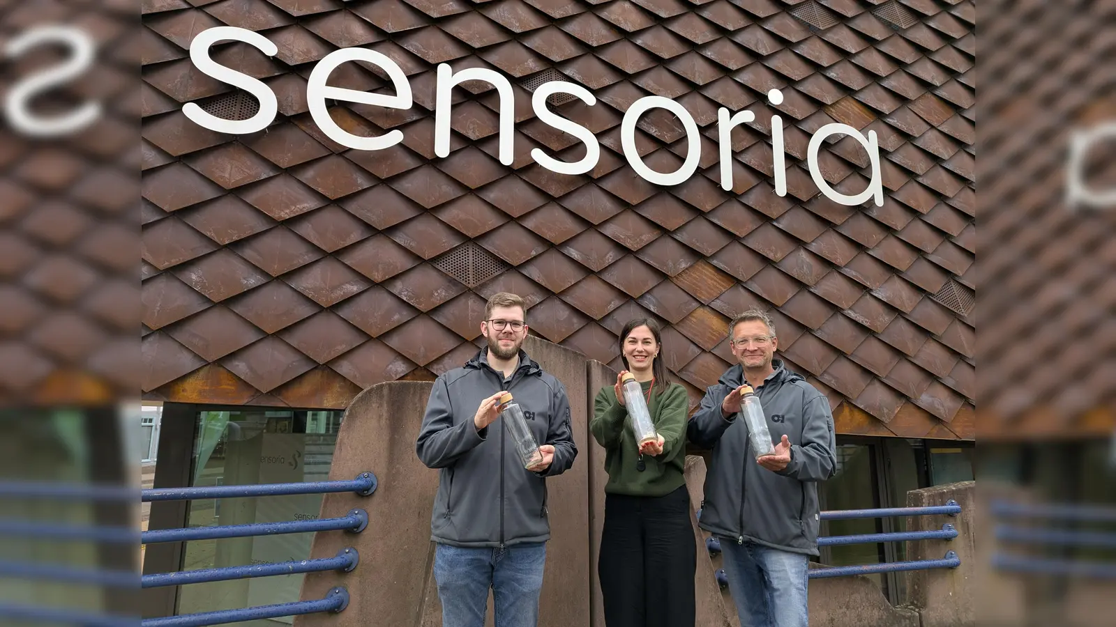 V.l. Kevin Bost - OI, Ann-Kathrin Otte – Sensoria, Pierre Anke - OI. (Foto: Stadtmarketing Holzminden GmbH)