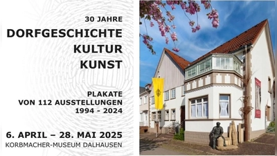 Eine Ausstellung mit Ausstellungsplakaten dokumentiert im Korbmachermuseum die Geschichte des Hausese.  (Foto: Jürgen Böker)