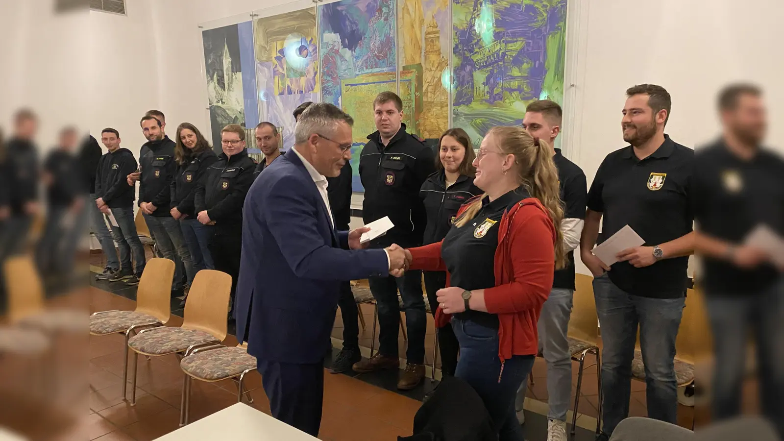 Bei der Verleihung der Ehrenamts-Card. (Foto: Stadt Grebenstein)