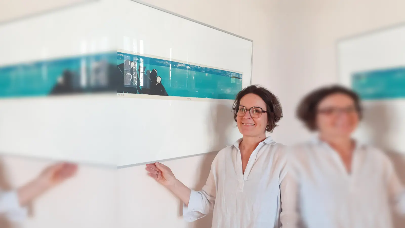 Die „Kunstwerke im Gespräch“, moderiert von Elisabeth Brügger, Kuratorin des Forum Jacob Pins. (Foto: Forum Jacob Pins)