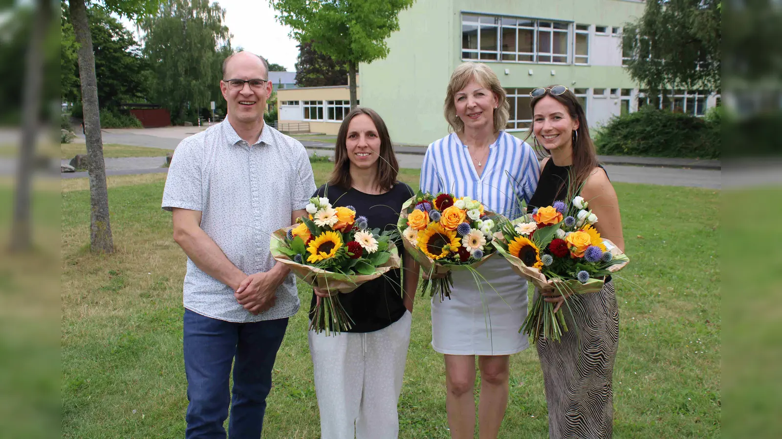 V.r.: Franziska Funk, Ulrike Stratmann-Maluck, Jenny Zarrath-Knoblich und Arnd Krömeke. (Foto: Michael Volmer)