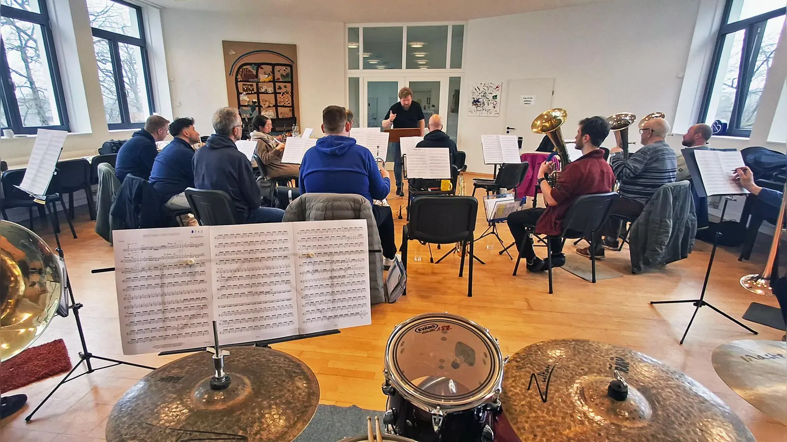 Der Musikverein im Probenwochenende. (Foto: privat)