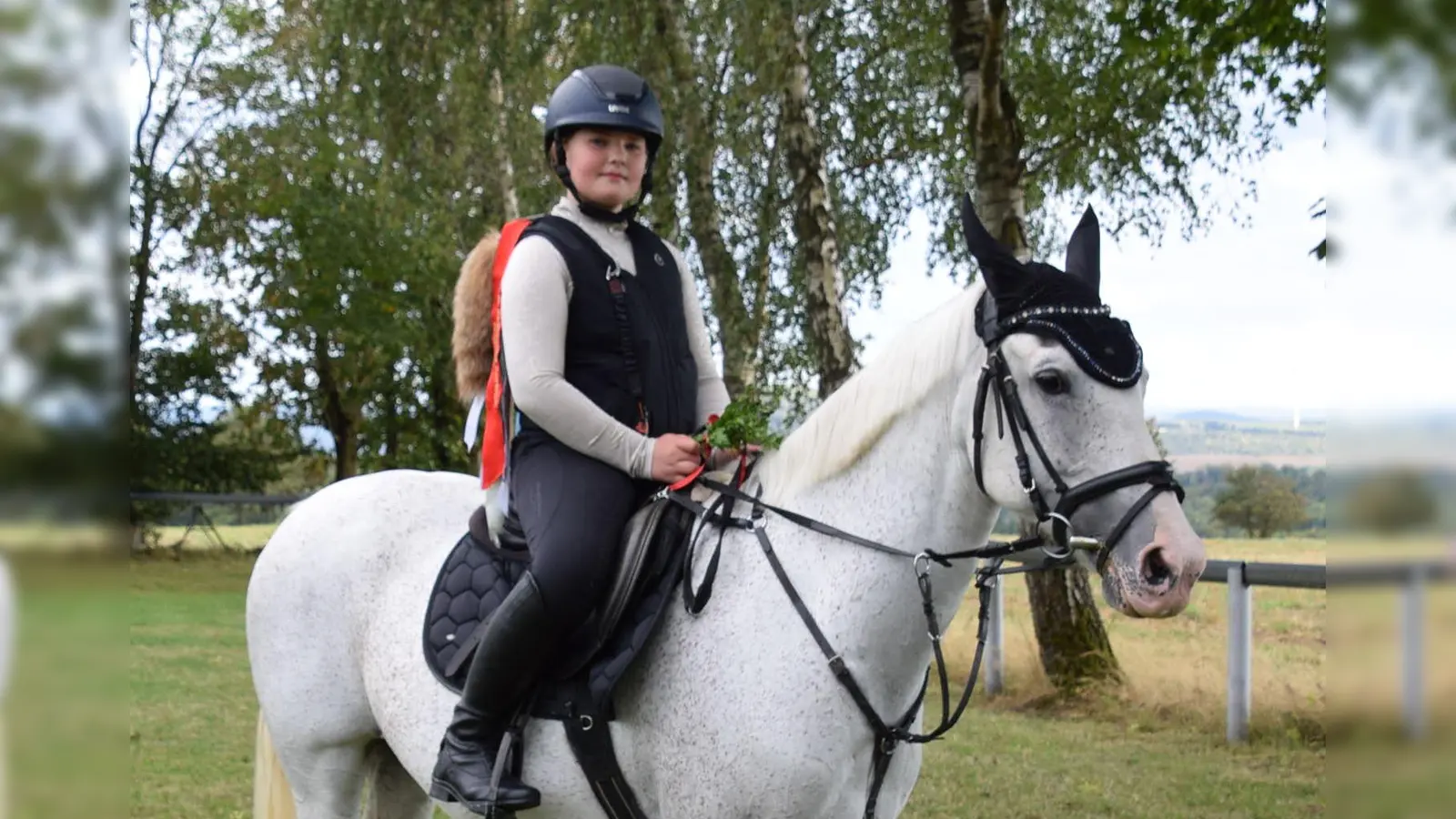 Marleen Wäsche verteidigt erfolgreich den Fuchsschweif. (Foto: privat)