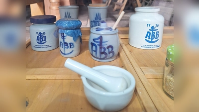 Senf-Tischtöpfchen. (Foto: Klaus A.E. Weber)