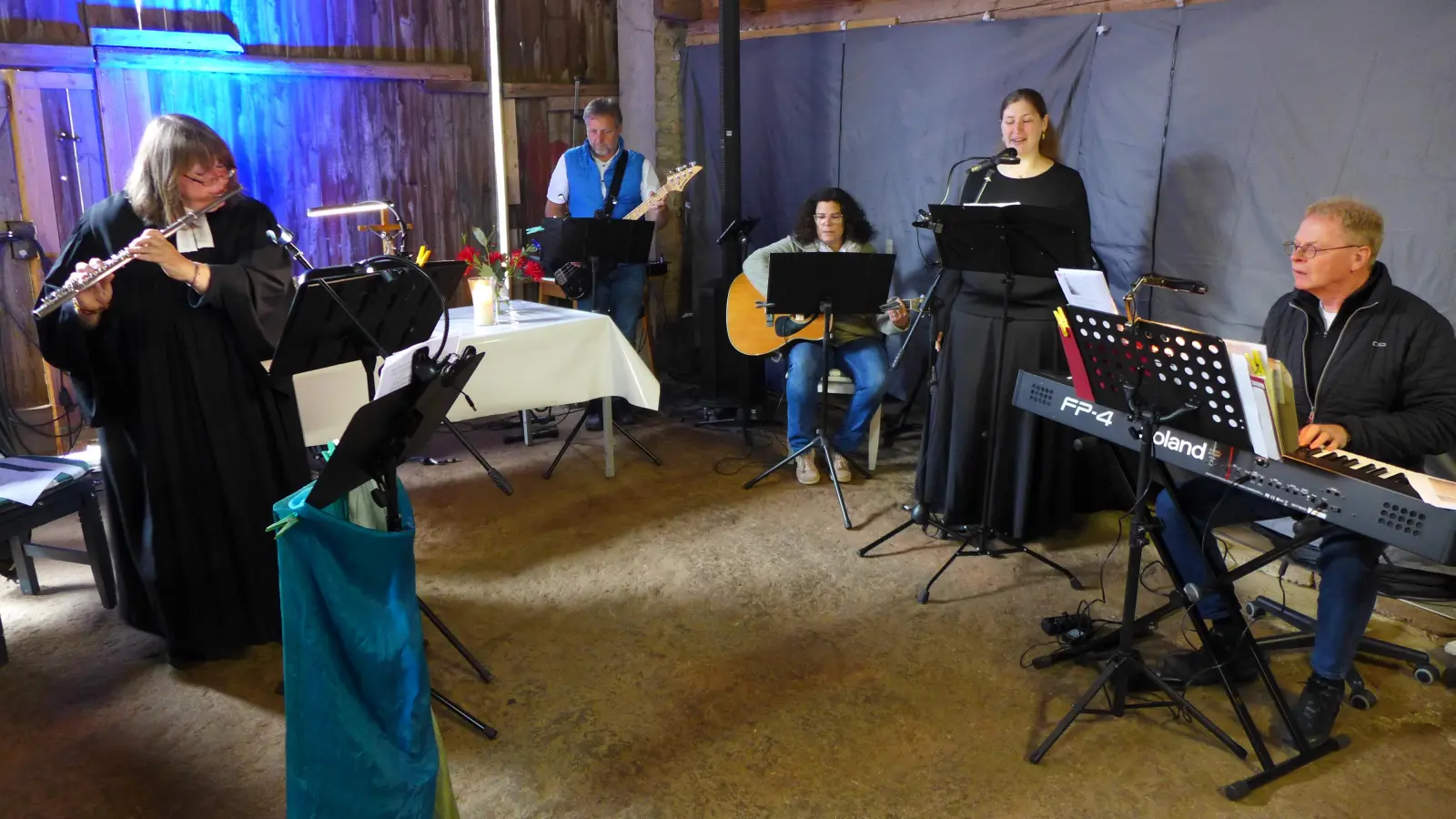 Der Gottesdienst für Mensch und Hund wurde musikalisch auf hohem Niveau begleitet. (Foto: privat)