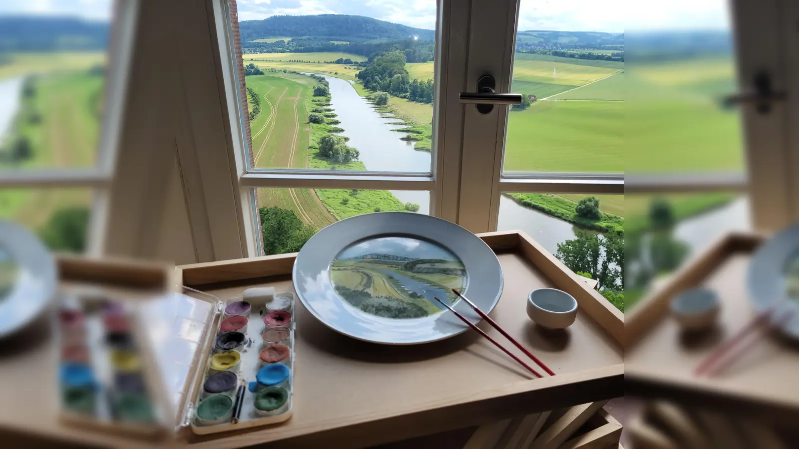 Landschaften auf Porzellan erleben und selbst gestalten. (Foto: privat)