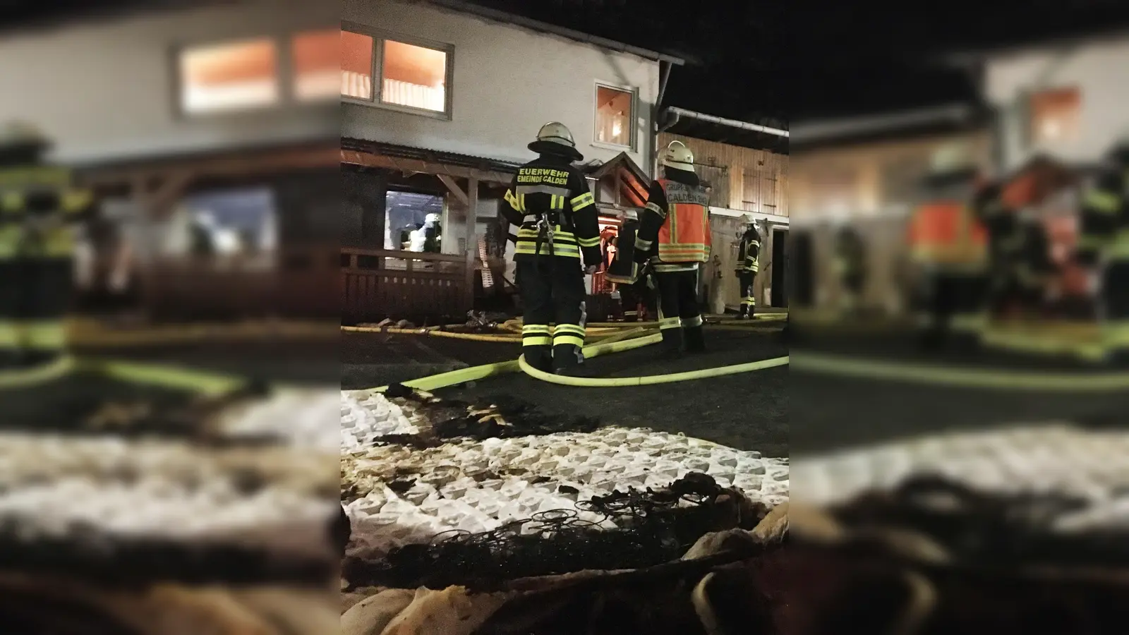 Das Schlafzimmer eines älteren Herren war in Calden in Brand geraten. (Foto: Foto: privat)