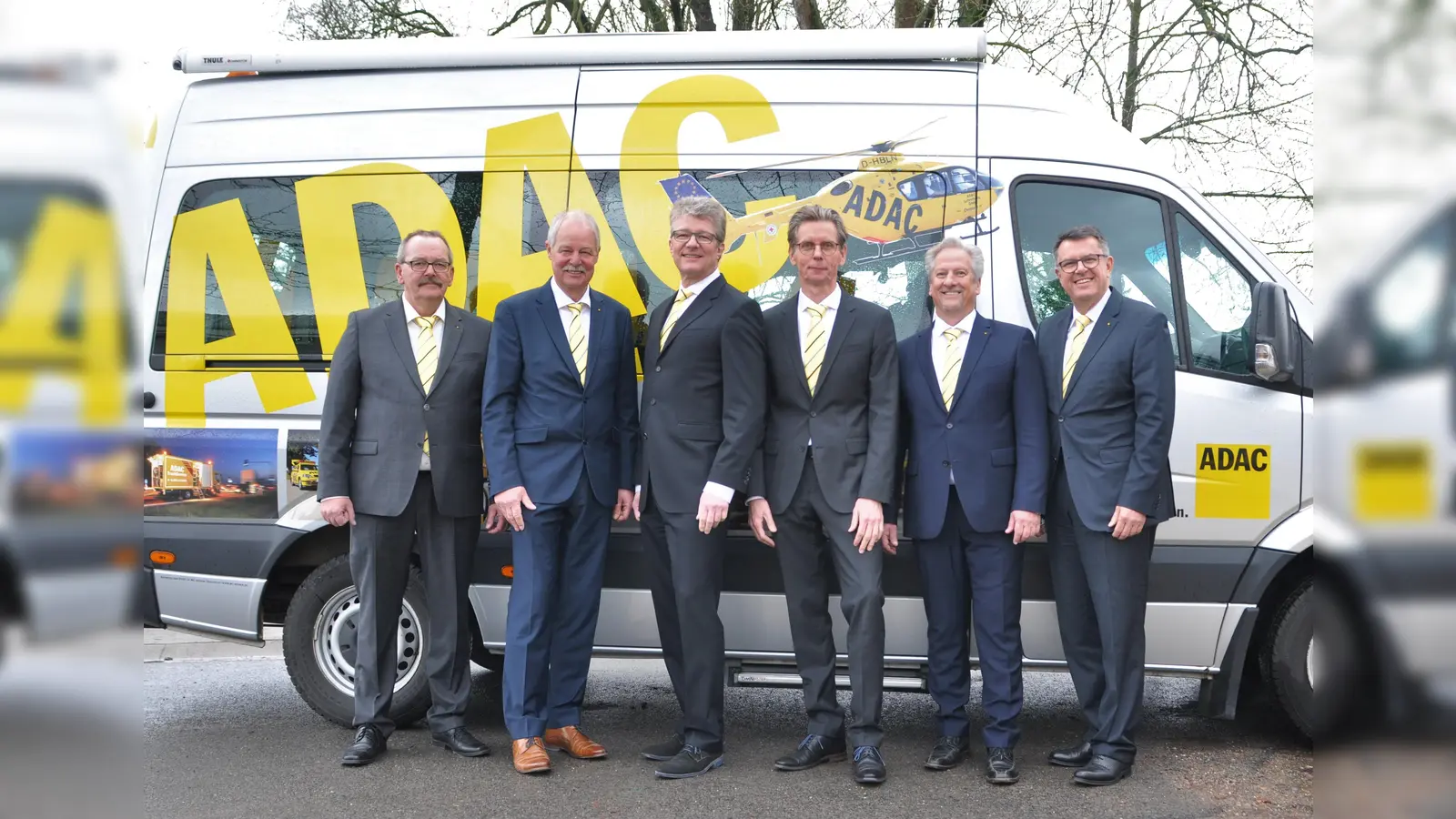 V.l.: Frank Wiegmann (Vorstand für Sport), Bernd Noltekuhlmann, Marcus Bender (Vorstand für Finanzen), Prof. Dr. Frank Gudermann (Vorstand für Verkehr und Technik) , Andreas Kopp (Vorstand für Ortsclubangelegenheiten) und Martin Freidank (Geschäftsführer). (Foto: ADAC Ostwestfalen-Lippe e.V.)