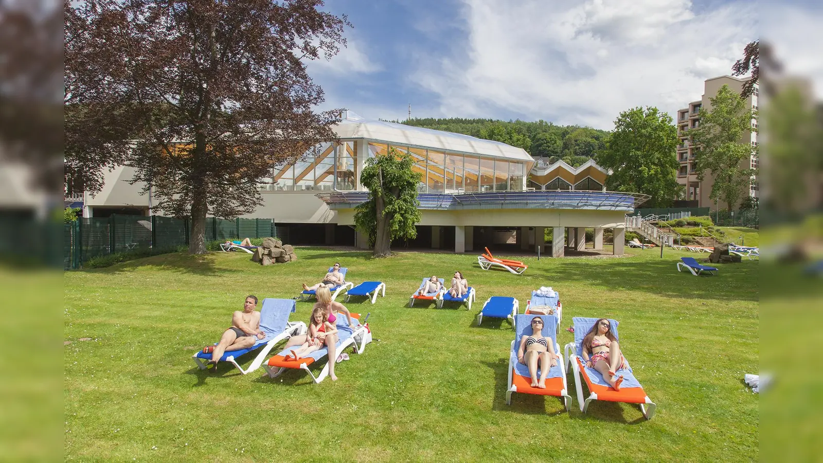 Außenbereich der Weser-Therme. (Foto: Lutz Habekost)