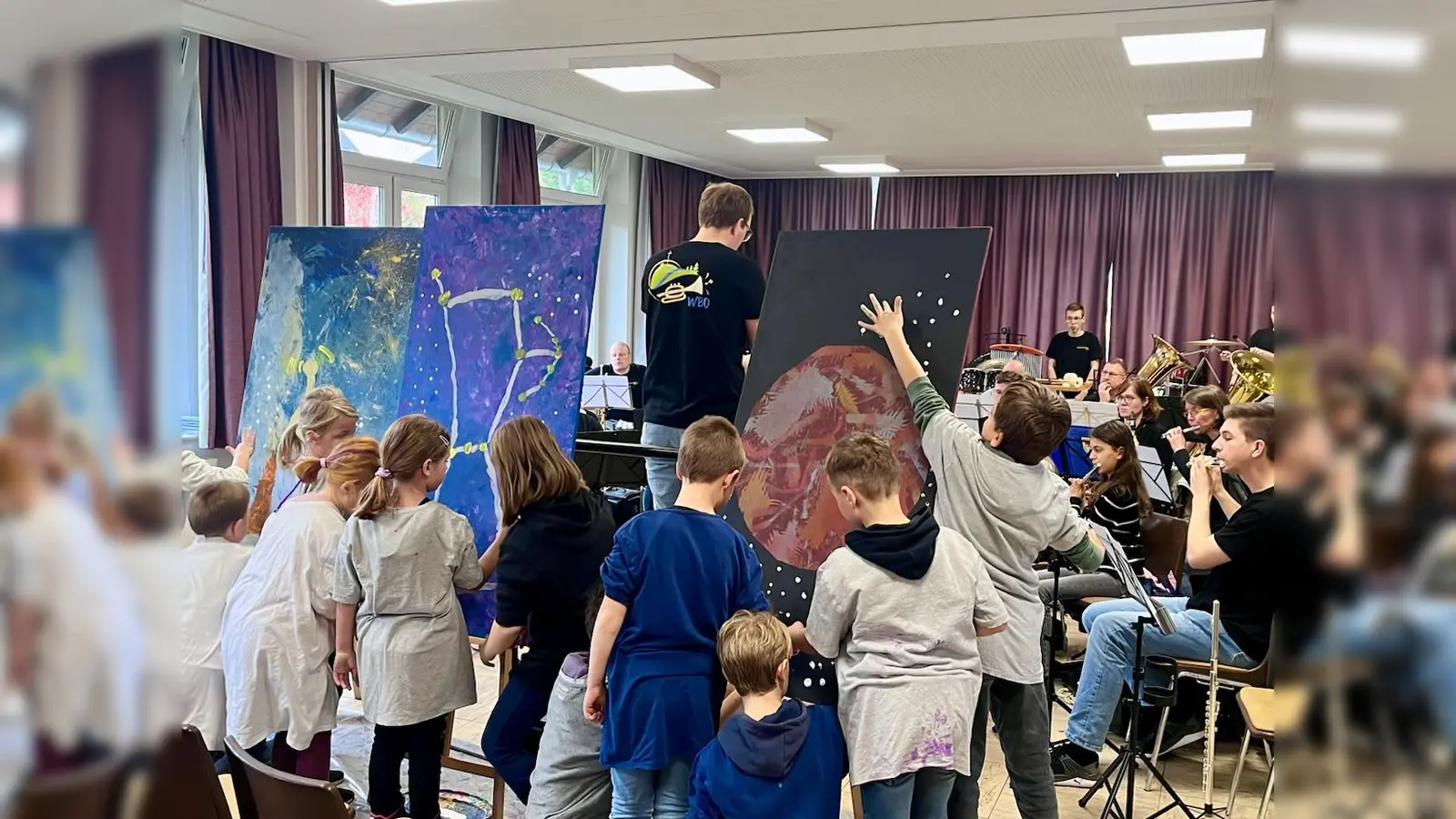 Der Orchestertag in Bödexen verbindet Musik und Kunst zum Mitmachen. (Foto: privat)