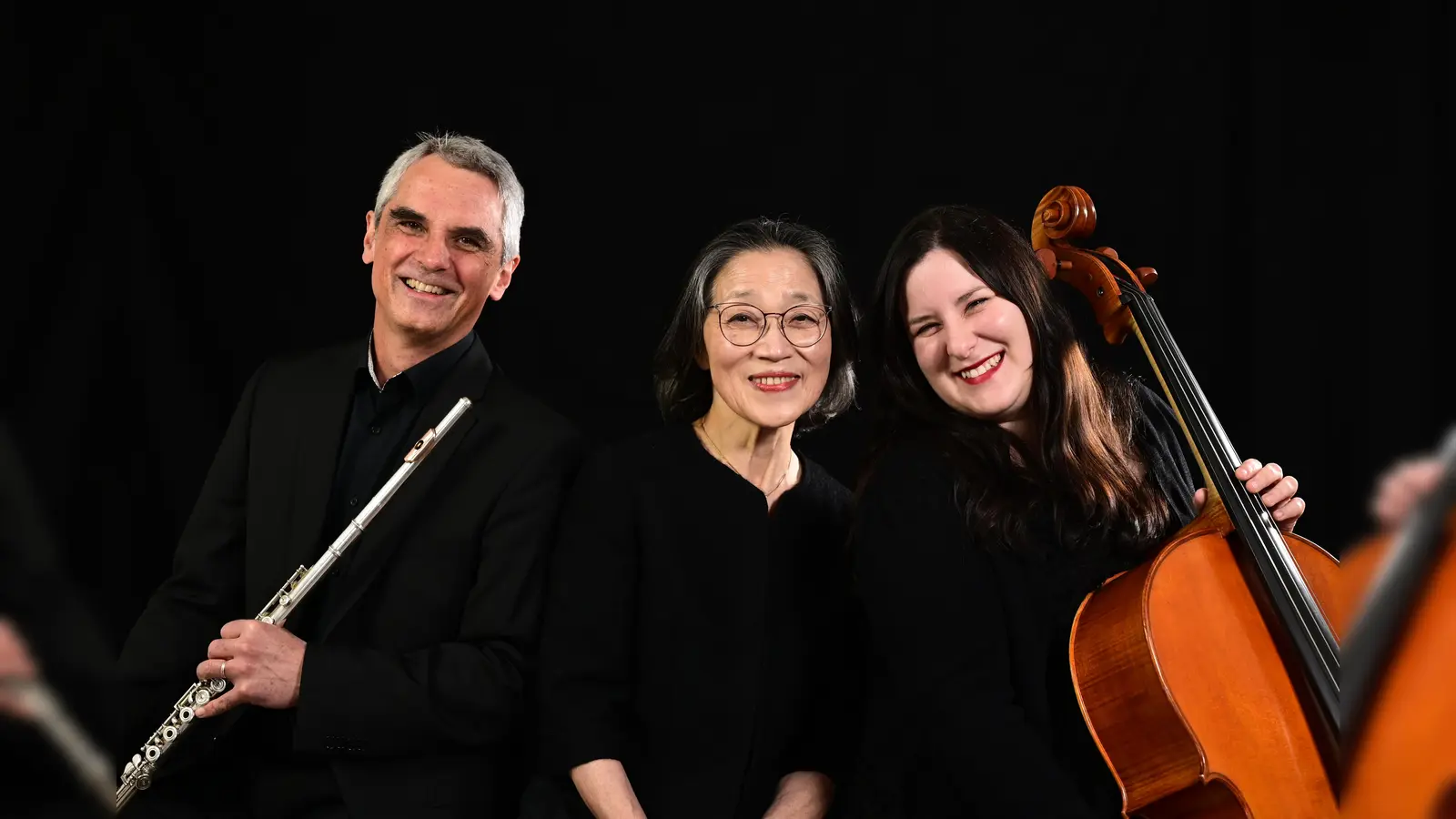 Flötist Alexander Käberich, Pianistin Yukiko Tanaka und Cellistin Minja Spasic. (Foto: privat)