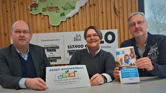 Freuen sich auf rege Teilnahme: Michael Stolte, Tatjana Disse und Oliver Verhoeven (alle GfW<br>Höxter). (Foto: GfW)