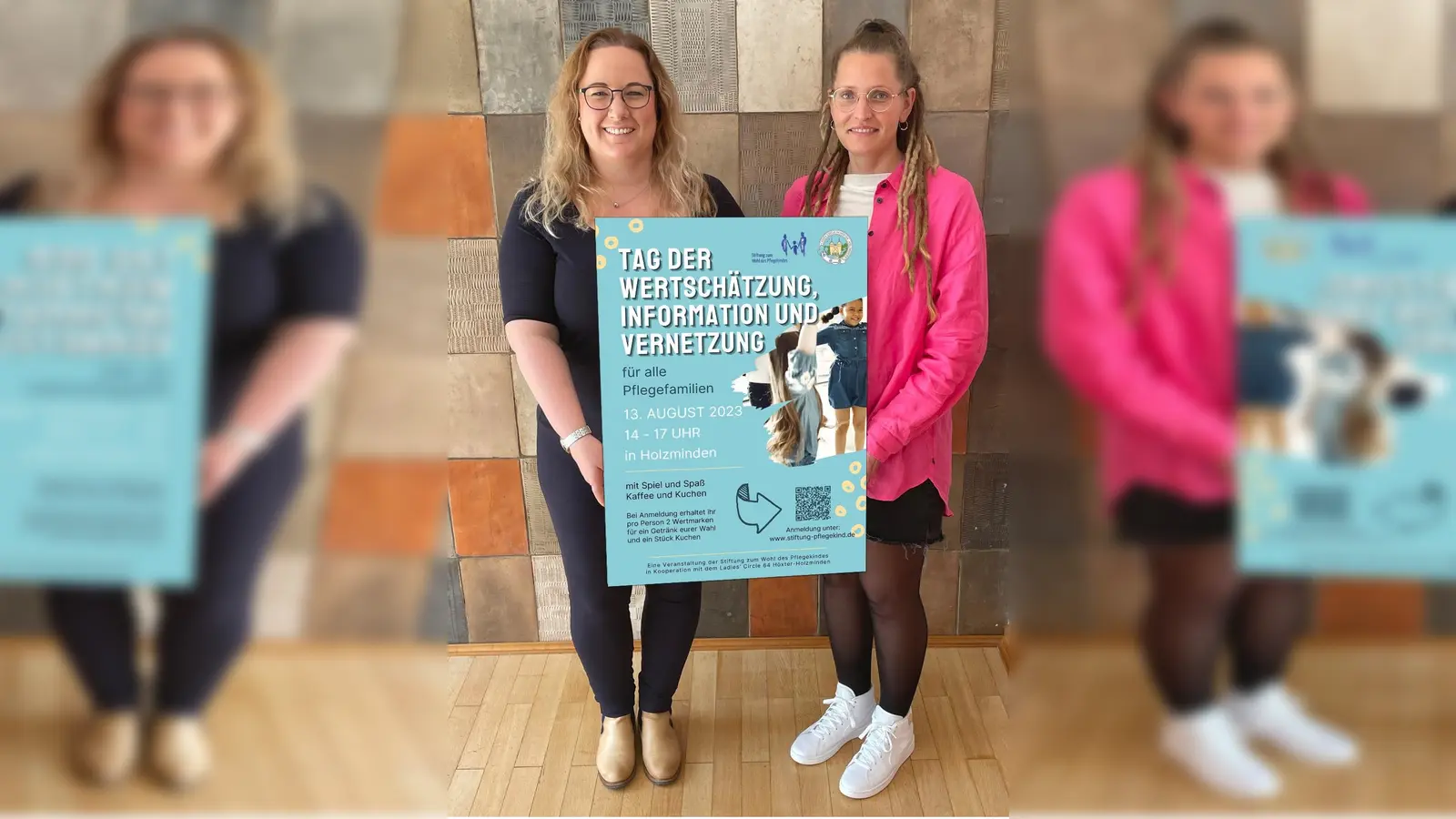 (v.l.) Miriam Bullmann (Präsidentin Ladies&#39; Circle 64 Höxter - Holzminden) und Andrea Stiebel (Geschäftsstellenleiterin der Stiftung zum Wohl des <br>Pflegekindes). (Foto: Ladies'Circle 64 Höxter Holzminden)