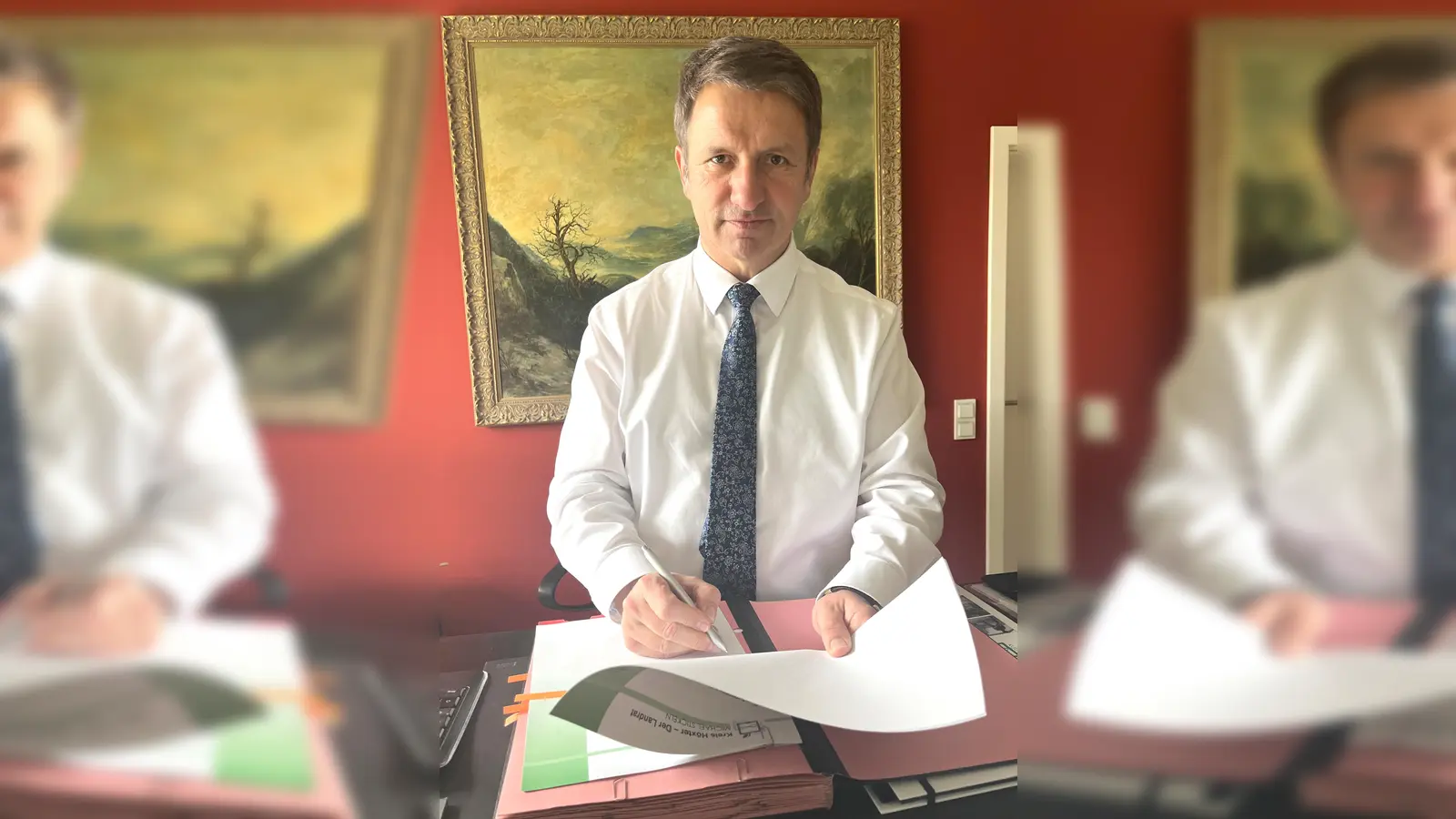 Landrat Michael Stickeln schreibt an Finanzminister Lindner und NRW-Ministerpräsident Wüst. (Foto: Kreis Höxter)