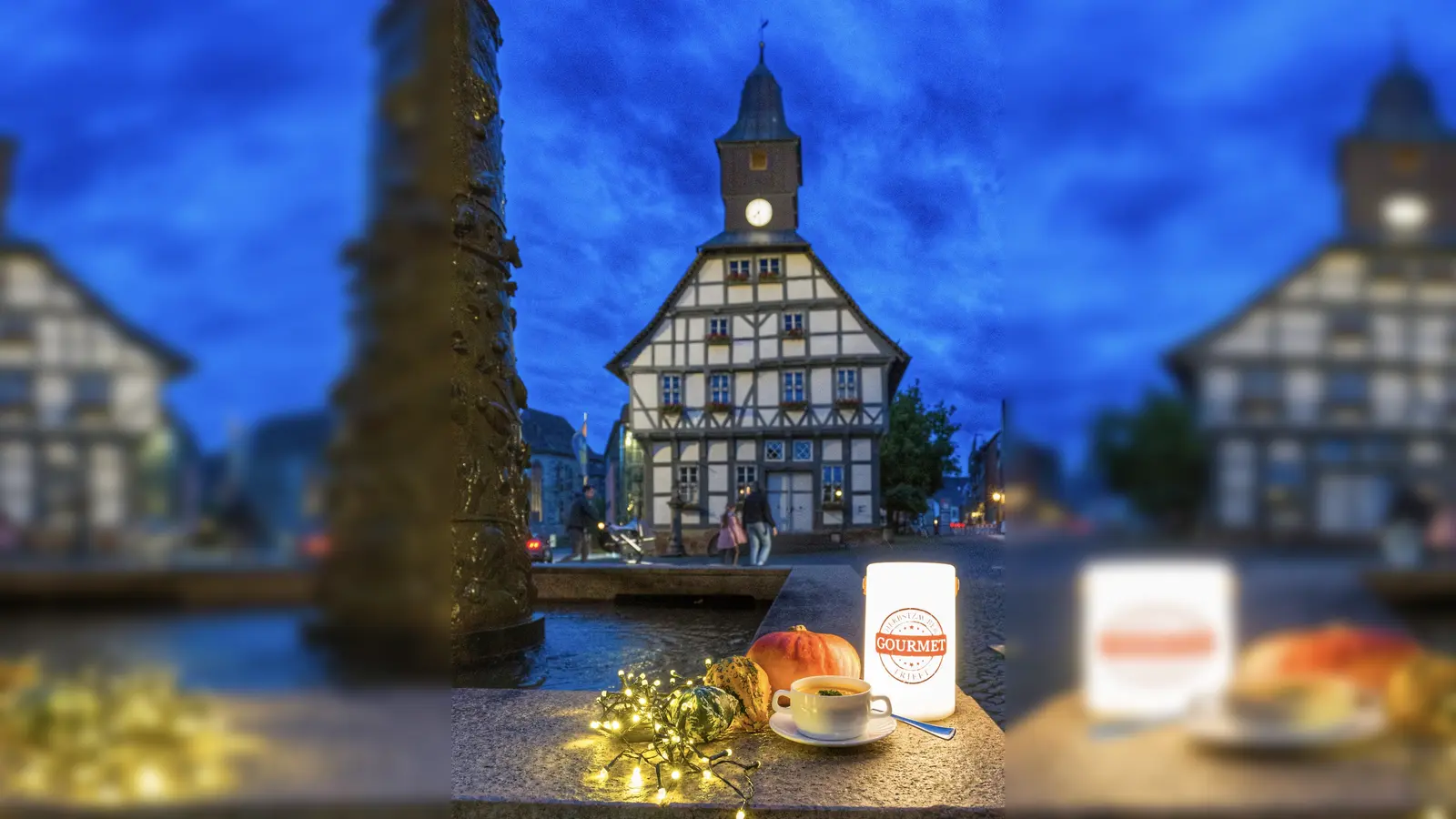 Genussvoller Herbstabend in Uslar: Beim Herbstzauber laden 14 Geschäfte zum Shoppen und Schlemmen bei stimmungsvollem Lichterglanz ein. (Foto: Kerstin Petersen)