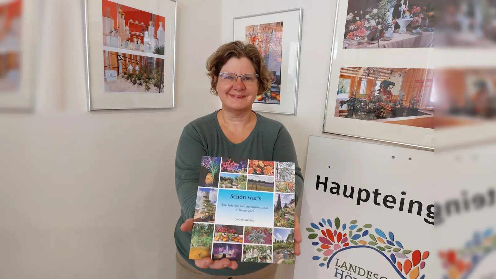 Dr. Corinna Wodarz freut sich bereits sehr auf die Fotoausstellung im Museum und präsentiert ihren Bildband zur LGS. (Foto: privat)