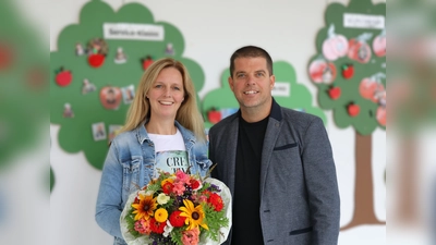 Alexandra Kleinschmidt und Christian Haag leiten von nun an gemeinsam die Laurentius-Schule Warburg.  (Foto: Caritas Wohnen gGmbH)