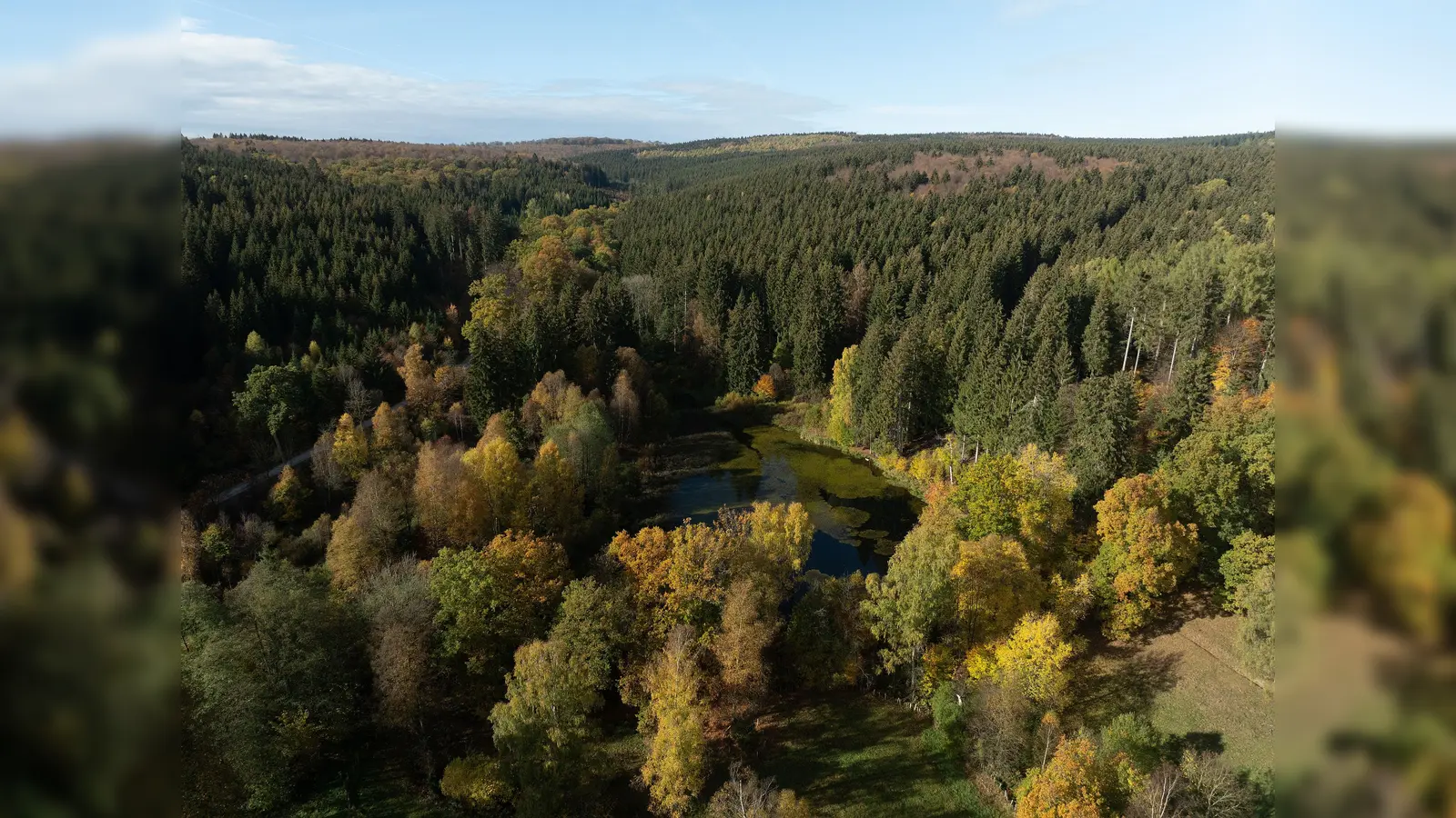 Der Lakenteich aus der Vogelperspektive. (Foto: TMN/A. Kassner)