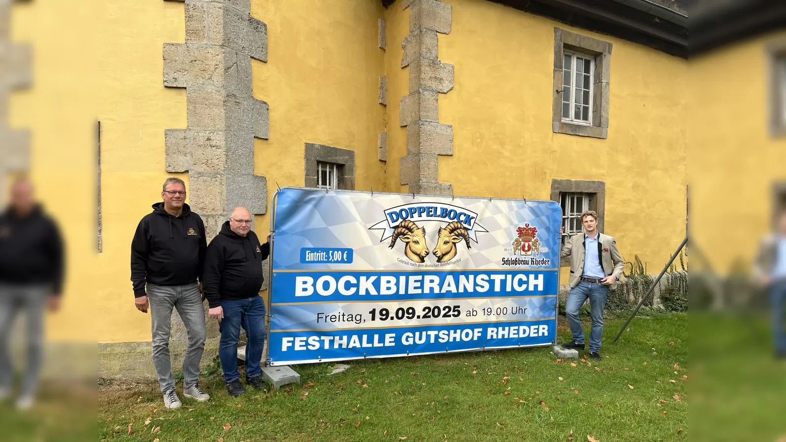 Freuen sich schon auf den Anstich (v.l.): Gesellschafter Ferdinand von Spiegel, Verkäufer Klaus Stiewe und der Geschäftsführende Braumeister Michael Lange. (Foto: privat)