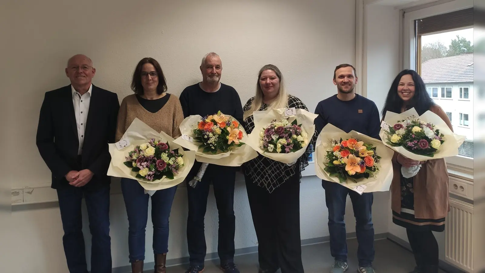 Burkhard Wagner, Kerstin Gumpmann, Klaus Sander, Jasmin Fischer, Marvin Goehrke, Sabrina Zindel. (Foto: PHB)