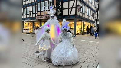 Weihnachtsmarkt in Hofgeismar am dritten Adventswochenende.  (Foto: Julia Sürder)