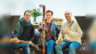 Ensemble Wonder Woods (v.l.): Julian Schmitz, Boglarka Baykov und Sebastian Kausch. (Foto: Markus Paulussen)