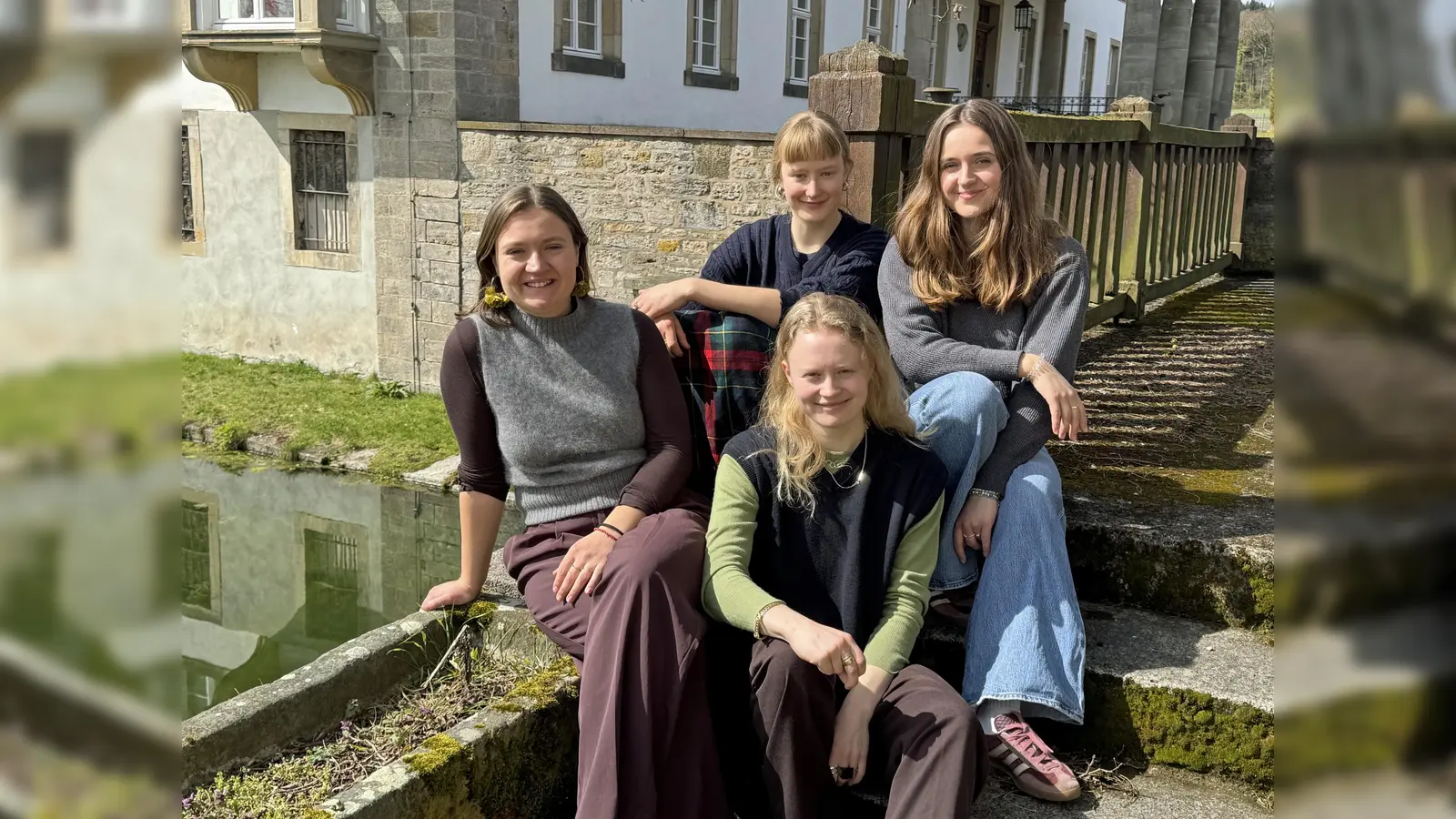 Freuen sich wieder auf eine intensiver und spannende Festivalwoche vom 26. Juni bis 4. Juli: (von oben links) Elsa Lötzke, Frieda Beermann, Clara Beermann und Jean Lötzke. (Foto: KulturGut/M. Schäfer)
