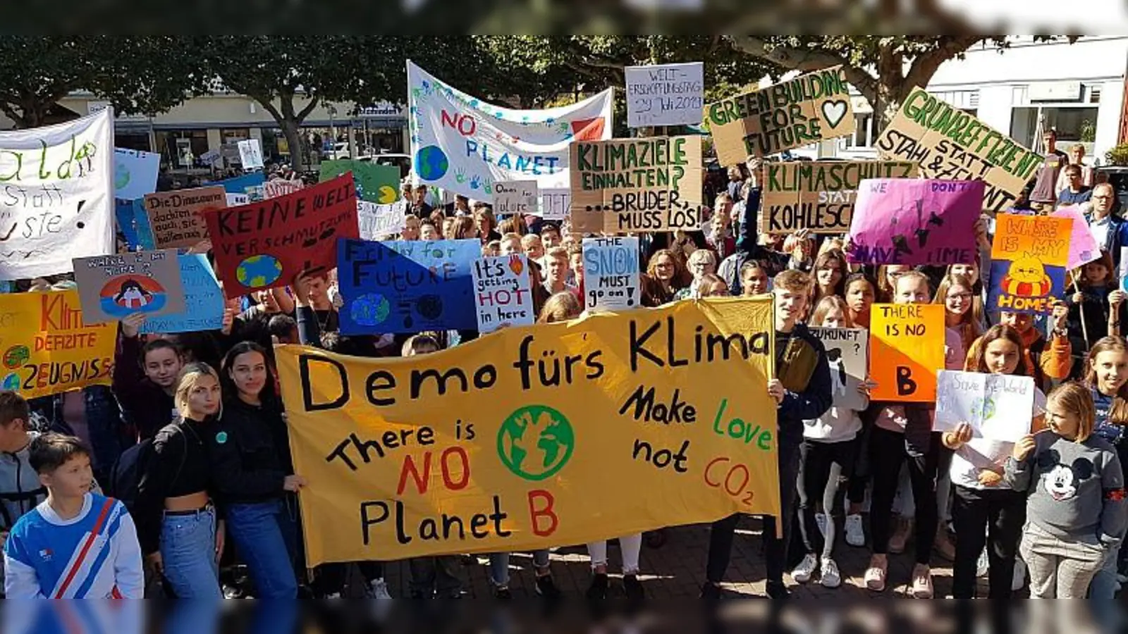 In Holzminden findet der Klimastreik nicht zum ersten Mal statt, wie hier zu sehen aus dem Jahre 2019. (Foto: privat)